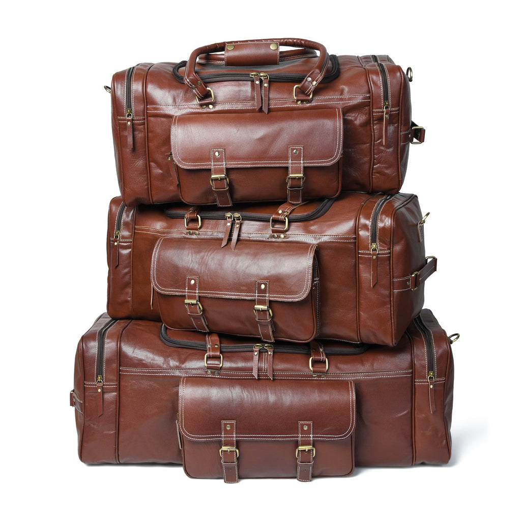 Upgraded Traveler Weekender Duffle Classy Leather Bags
