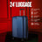 24-inch Blue Hardcase Roller Luggage Sole Premise