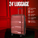 24-inch Red Hardcase Roller Luggage Sole Premise