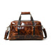 Espresso Elegance Carry on Duffle, Saddle Tan Classy Leather Bags