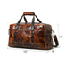 Espresso Elegance Carry on Duffle, Saddle Tan Classy Leather Bags