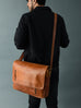 Wilson Tan Leather Crossbody Bag Classy Leather Bags