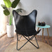 The Jet Black Butterfly Chair Classy Leather Bags