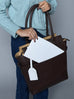 Chestnut Charm Brown Leather Tote Classy Leather Bags