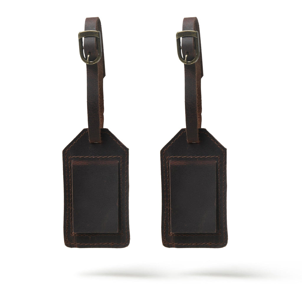 Leather Luggage Tag Set Classy Leather Bags