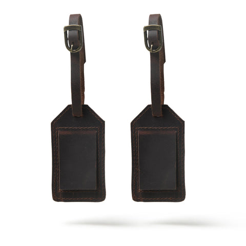 Leather Luggage Tag Set Classy Leather Bags