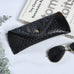 Black Textured Leather Sunglasses Cover Classy Leather Bags