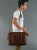 Dixon Brown Buffalo Leather Laptop Office Briefcase Classy Leather Bags