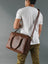 Dixon Brown Buffalo Leather Laptop Office Briefcase Classy Leather Bags