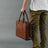 Dixon Brown Buffalo Leather Laptop Office Briefcase Classy Leather Bags