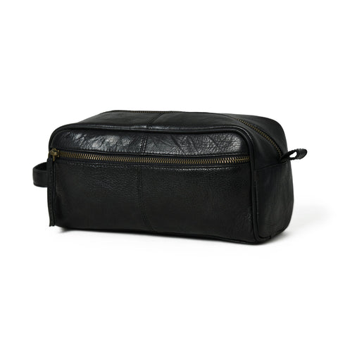Midnight Deluxe Toiletry Bag -Single Section Classy Leather Bags