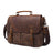 Latest Style Handmade Canvas Leather Briefcase Vintage Crazy Horse Messenger Bag Crossbody Shoulder Bag Laptop Bag W1808 RockCow Leather Studio