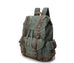 Crazy Horse Canvas Leather Backpack, Travlling Laptop Backpack, Vintage Waterproof Shoulder Outing Bag RockCow Leather Studio