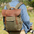 DSLR Camera Backpack Waxed Canvas Camera Backpack Waterproof Backpack RockCow Leather Studio