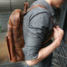 Crazy Horse Leather Backpack Durable Travel Backpack School Backpack RockCow Leather Studio