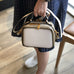 Women's Small Leather Box Bag Crossbody Clutch, Retro handmade leather crossbody bag square bag RockCow Leather Studio