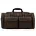 Crazy Horse Leather Duffle Bag Retro Large Capacity Tote Travel Bag Mens Weekender Overnight Bag RockCow Leather Studio