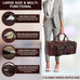Vintage Dark Brown Traveller Duffle Bag Classy Leather Bags