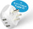 India, Pakistan Plug Adapter - Type D - 5 in 1 - Ultra Compact (PTU-10) Ceptics