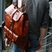 Flash Sale Full Grain Leather Travel Backpack Handmade Leather Backpack RockCow Leather Studio