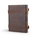 Vintage Dark Brown Leather Journal Classy Leather Bags