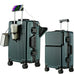 Suitcase Travel Luggage Trolley Front-Opening Large Capacity Aluminum Frame Carry-On Cabin Bag Social Buzz eSIMs