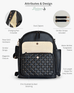 The Daphne Diaper Bag - Onyx Baldwin Baby Company
