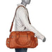 Piel Leather Adventurer Carry On Satchel Bag Piel