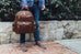 Piel Vintage Leather Travel Backpack Piel