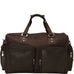 Piel Leather Multi Pocket Carry On Duffle Bag Piel