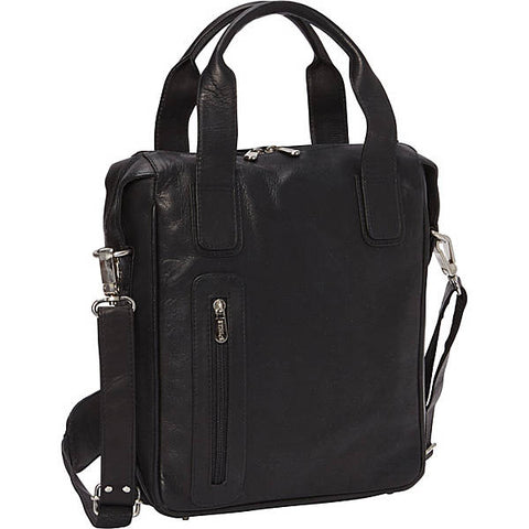 Piel Leather Vertical Laptop Computer Briefcase