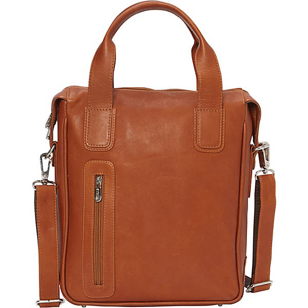 Piel Leather Vertical Laptop Computer Briefcase