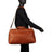 Piel Leather Hidden Pocket Carry On Duffle Bag