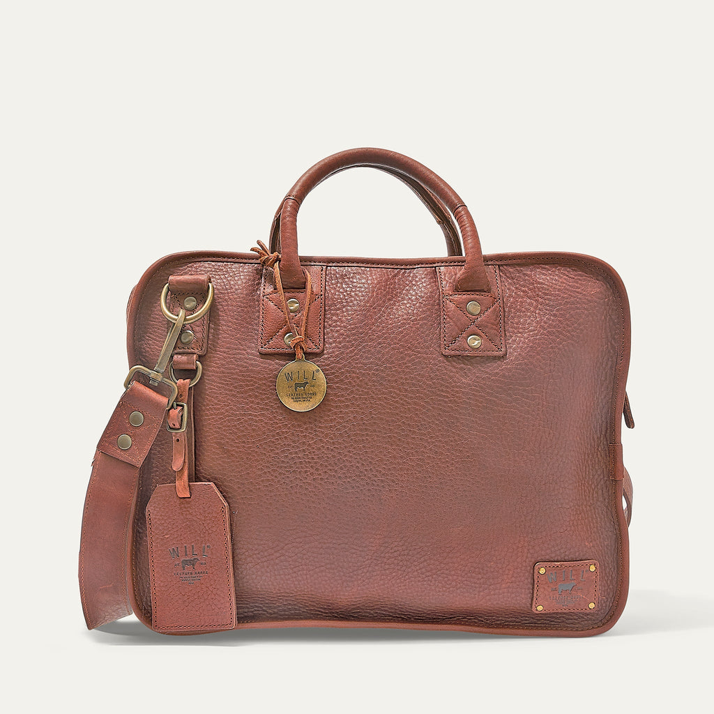 Hank Double Zip Briefcase Will Leather Goods