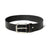 Textured Black Leather Belt Classy Leather Bags