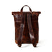 Brown Saddleback Backpack- Roll Top Classy Leather Bags