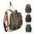 Men's Oil Wax Canvas Vintage Travel Backpack Social Buzz eSIMs