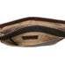 Boconi Garth Coated Zippered Leather Messenger Bag Boconi
