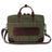 Sloan Waxed Canvas and Pull-up Leather Slim Laptop Briefcase Boconi