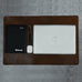 Espresso Elegance Leather Desk Mat + Mouse Pad Classy Leather Bags