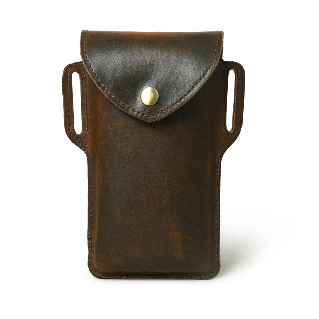 Mobile Holster Case- Dark Brown Classy Leather Bags