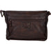 Scully Leather Goat Washed Messenger Brief Chocolate Scully