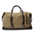 Vintage Canvas Leather Shoulder Bag Canvas Duffle Bag Crossbody Travel Bag RockCow Leather Studio