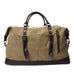 Vintage Canvas Leather Shoulder Bag Canvas Duffle Bag Crossbody Travel Bag RockCow Leather Studio