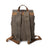 Outing Sport Travelling Waxed Canvas Leather Backpack, Casual Laptop Backpack, Vintage Waterproof Shoulder School Bag 5252 RockCow Leather Studio