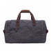 ROCKCOW Weekender Overnight Bag Canvas Genuine Leather Travel Duffel Tote AF14 RockCow Leather Studio