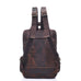 Men Retro Travel Backpack Crazy Horse Leather Backpack Large Capacity Backpack B826 RockCow Leather Studio