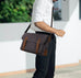 Waxed Canvas Messenger Bag Waxed Courier Bag Canvas Shoulder Bag Men Satchel Briefcase Vintage Crossbody Bag RockCow Leather Studio
