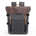 DSLR Camera Backpack Waxed Canvas Camera Backpack Waterproof Backpack RockCow Leather Studio