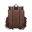 Outing Waxed Canvas Leather Backpack, Big Capacity Laptop Backpack, Vintage Waterproof Shoulder School Bag 5358 RockCow Leather Studio